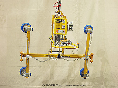 ANVER Four Pad Air Powered Lifter with Powered Tilt for Lifting & Tilting Windows 6 ft x 6 ft (1.8 m x 1.8 m) up to 250 lb (113 kg)